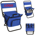 Convenient Collapsible Bench Chair with Cooler Pocket & Portable Handle